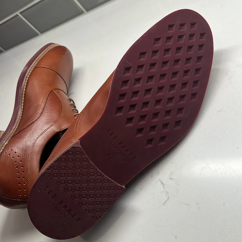 Ted Baker Men's Tan‎ Quidion Oxford Shoe Size 10 New